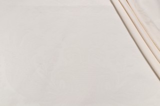 Scalamandre Cibeles Woven Jacquard Decorator Fabric in Cream