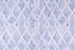 Mill Creek Banshaw Printed Cotton Drapery Fabric in Chambray