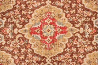 Covington Jaipur Printed Linen Blend Drapery Fabric in 389-Moroccan