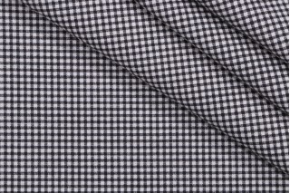 Magnolia Home Madrid Check Printed Cotton Drapery Fabric in Black