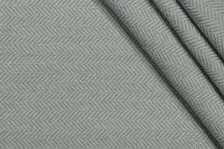 Thibaut Ellis Herringbone W72944 Woven Upholstery Fabric in Robin's Egg
