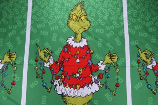 Robert Kaufman How The Grinch Stole Christmas Collection ADE-20994-223 Printed Cotton Craft Fabric in Holiday 