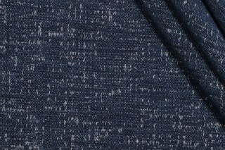 Mentor Woven Chenille Outdoor Fabric in Indigo