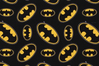 Batman Licensed Logo Toss Printed Cotton Craft Fabric 