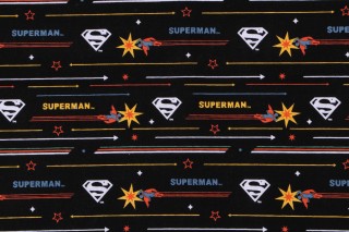 Superman Licensed Retro Action Printed Cotton Craft Fabric 