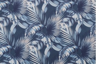 Tommy Bahama San Juan Printed Polyester Outdoor Fabric in Navy