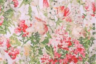 PK Lifestyles Summer Ready Printed Cotton Blend Drapery Fabric in Garden