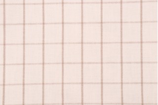 PK Lifestyles Weston Grid Woven Upholstery Fabric in Birch