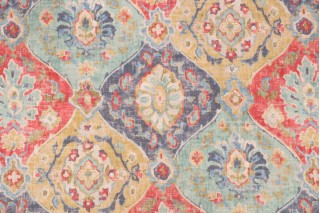 Covington Hathaway Printed Cotton Blend Drapery Fabric in 429-Gemstone