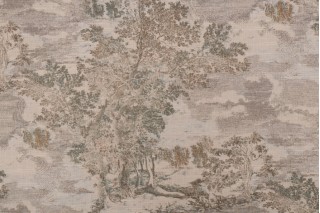 PK Lifestyles Serene Scenes Printed Cotton Drapery Fabric in Seaglass