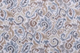 Magnolia Home Jester Printed Cotton Drapery Fabric in Harbor