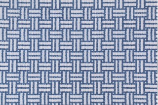 Terrasol - Breezeway Printed Polyester Outdoor Fabric in Navy