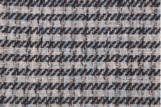 Perfomatex Coco Houndstooth Woven High UV Polyester Outdoor Fabric in Indigo