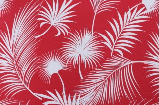 Terrasol Panama Printed Polyester Outdoor Fabric in Crimson