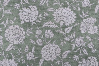 Magnolia Home Basanti Printed Cotton Drapery Fabric in Pine