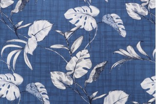 Magnolia Home Havana Printed Cotton Drapery Fabric in Harbor