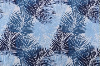 Terrasol - Caesar Printed Polyester Outdoor Fabric in Indigo