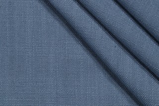 Solid Woven Upholstery Fabric in Denim