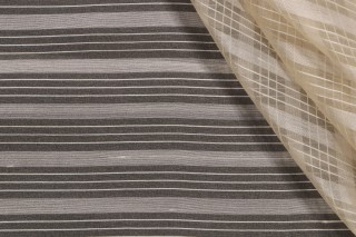 Scalamandre Sirikit Sheer Silk Drapery Fabric in Ivory