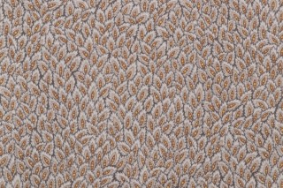Grey Watkins Les Feuilles Printed Cotton Drapery Fabric in Charcoal