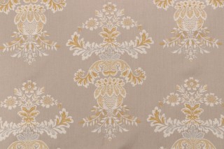 Venitia Damask Decorator Fabric in Limoncello