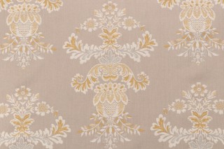 Venitia Damask Decorator Fabric in Limoncello