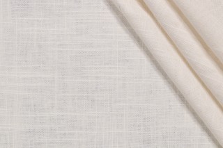 Wexford Linen Woven Decorator Fabric in Oyster