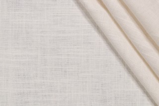 Wexford Linen Woven Decorator Fabric in Oyster