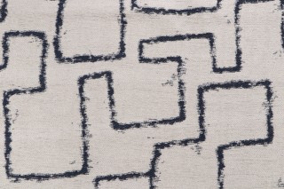 Crypton Imala High Performance Woven Chenille Upholstery Fabric in Indigo Cream