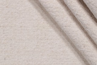 1 Yard Crypton Dorado High Performance Chenille Upholstery Fabric in Parchment