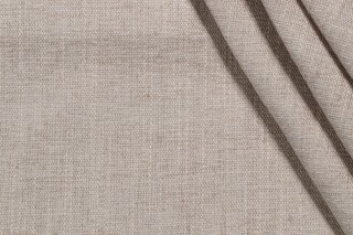 1 Yard Crypton Castle High Performance Woven Chenille Upholstery Fabric in Flax