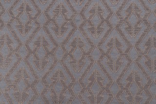 Pupa Tapestry Upholstery Fabric in Aqua/Camel