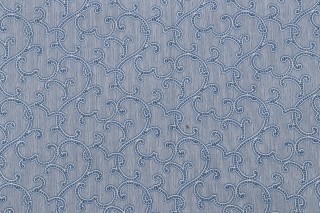 Charlotte Moss Beryl Printed Cotton Drapery Fabric in Midnight for Fabricut