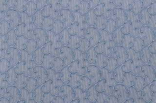 Charlotte Moss Beryl Printed Cotton Drapery Fabric in Midnight for Fabricut