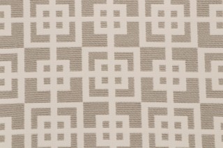 Scalamandre Times Squared Woven Decorator Fabric in Ivory