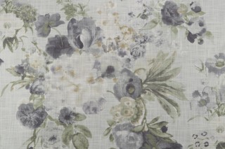 PK Lifestyles Midsummer Day Printed Cotton Drapery Fabric in Vapor 