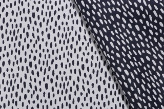 Terrasol-Pebbles Reversible Polyester Outdoor Fabric in Navy 