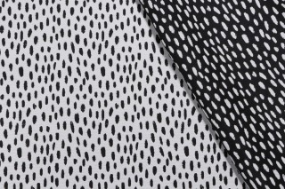 Terrasol-Pebbles Reversible Polyester Outdoor Fabric in Black 