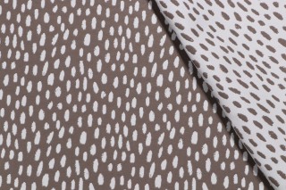 Terrasol-Pebbles Reversible Polyester Outdoor Fabric in Mink 