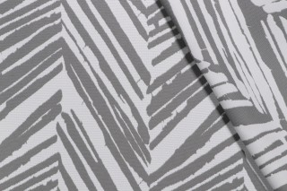 Terrasol-Hatteras Reversible Polyester Outdoor Fabric in Pewter 