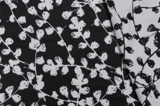 Terrasol-Salix Reversible Polyester Outdoor Fabric in Black 