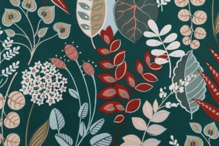 Richloom Windcrest Printed Polyester Outdoor Fabric in Spruce 