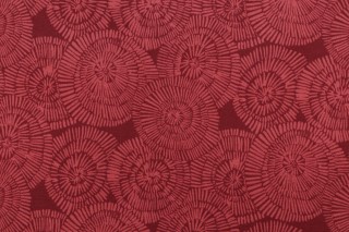 Richloom Crossway Printed Polyester Outdoor Fabric in Mulberry 