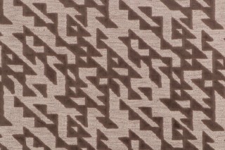 Rivera Velvet Upholstery Fabric in Taupe 