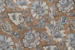 Covington Fornax Printed Velvet Upholstery Fabric in 820-Empire Gold 