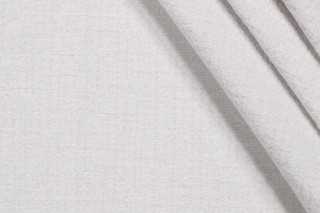 Covington Stippled Felt-Backed Chenille Upholstery Fabric in 130-White 