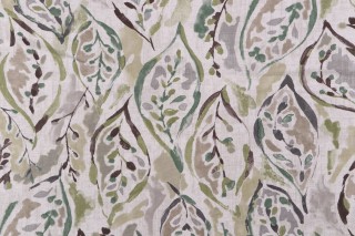Magnolia Home Talley Printed Cotton Drapery Fabric in Bamboo 
