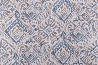Magnolia Home Thames Printed Cotton Drapery Fabric in Slate 