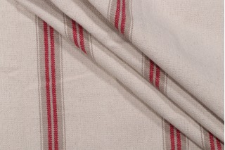 Stof France Montauban Woven Upholstery Fabric in Rouge