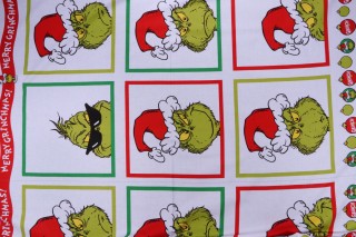 Robert Kaufman How The Grinch Stole Christmas Collection ADE-20993-223 Printed Cotton Craft Fabric in Holiday 